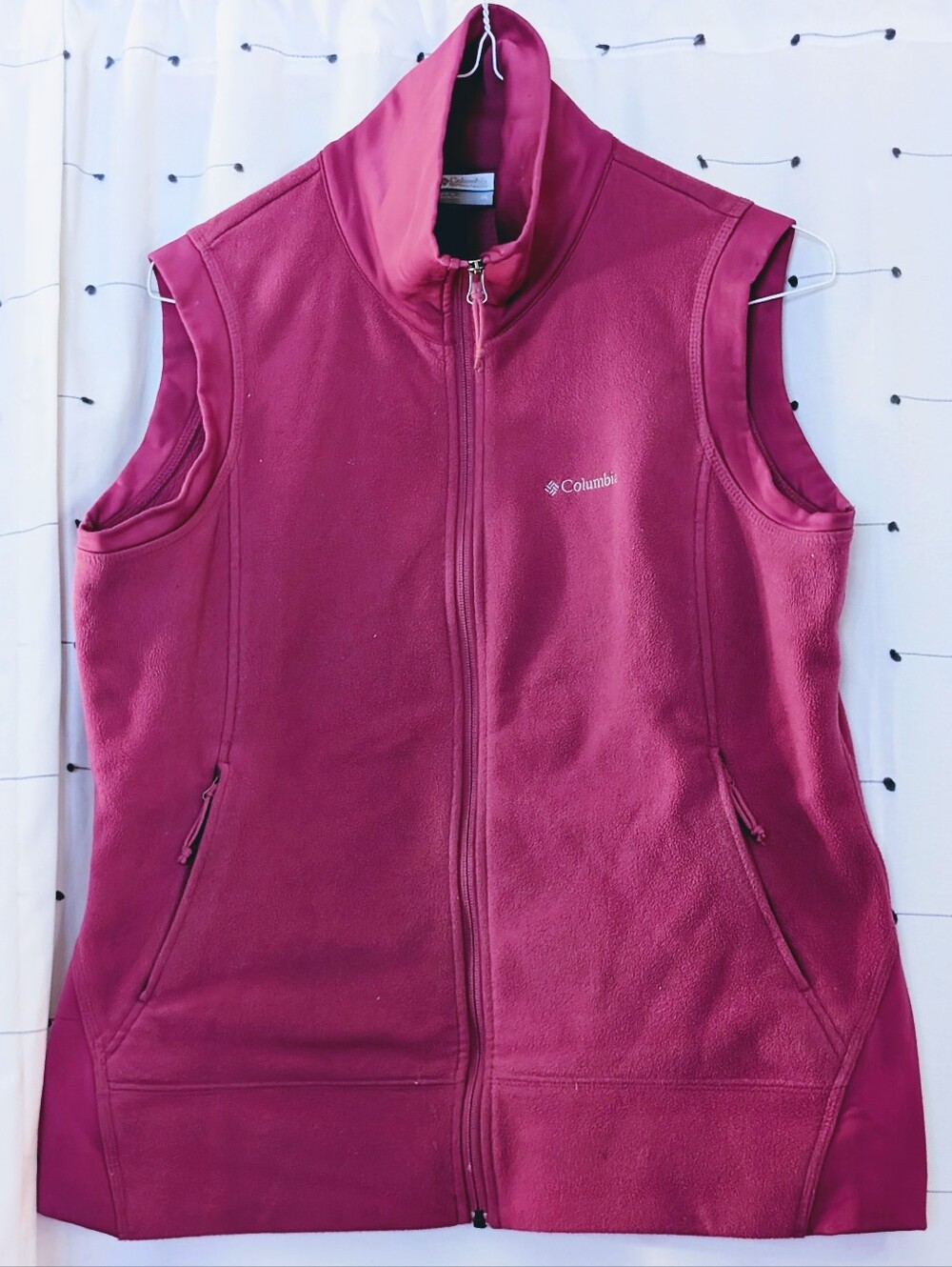 Columbia Women's Bright Magenta Fleece Vest XL